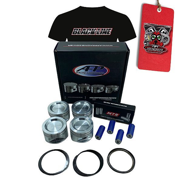 KIT PISTAO AFP 800CV + PINOS MTR + ANEIS AP 1.8 82MM TURBO