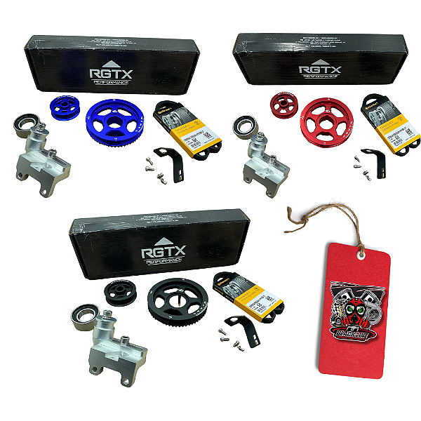 KIT POLIAS PARA FUSCA COM TENSOR + RODA FONICA - RGTX