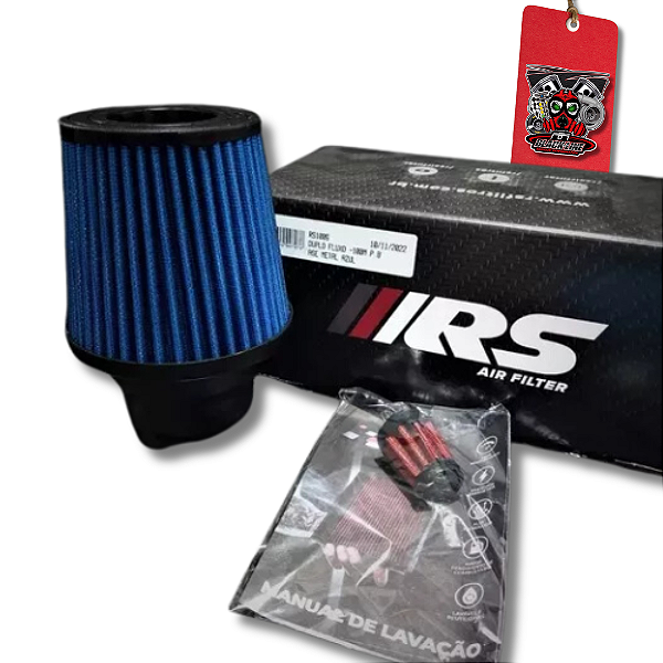 FILTRO DE AR UNIVERSAL DUPLO FLUXO MULTI100 AZUL - RS FILTER