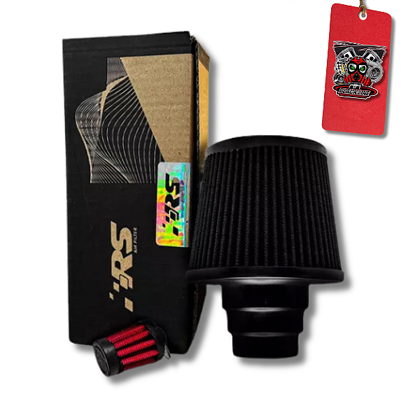 FILTRO DE AR UNIVERSAL DUPLO FLUXO MULTI120 PRETO - RS FILTER