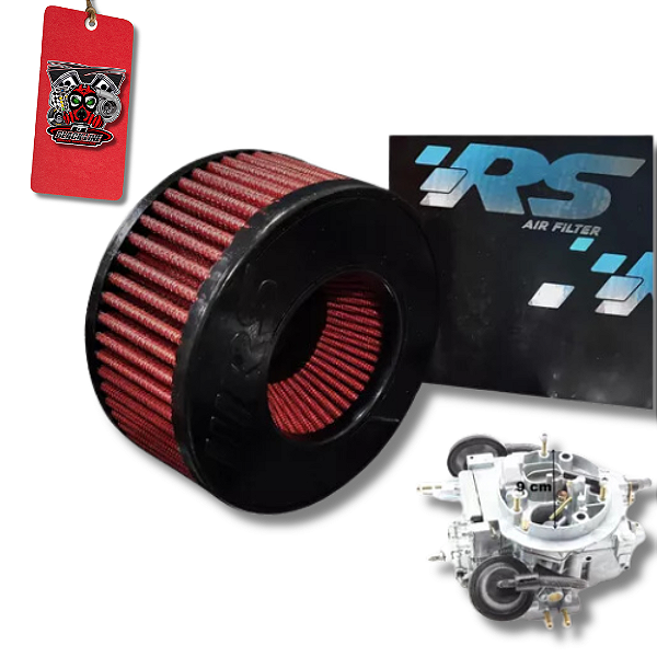 FILTRO DE AR ESPORTIVO CARBURADOR 2E /3E CARB9055VM - RS FILTER