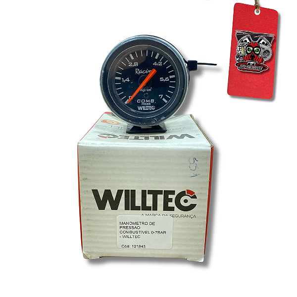 MANOMETRO DE PRESSAO COMBUSTIVEL 0-7BAR - WILLTEC