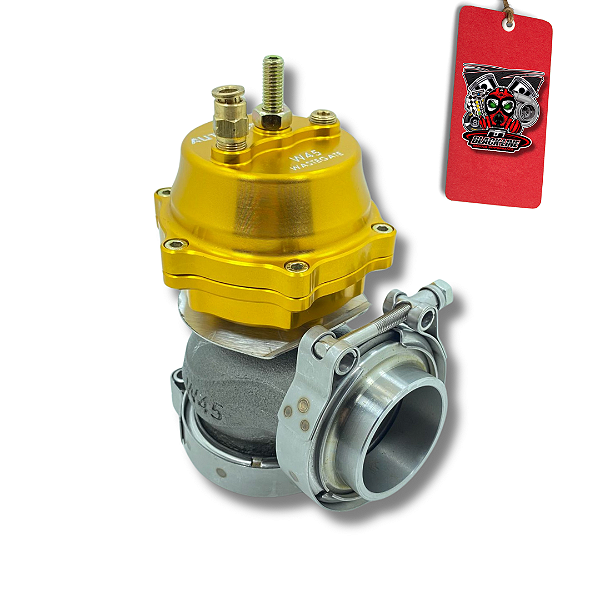 VALVULA ALIVIO W45 AÇO DOURADA - AUTO BOOST