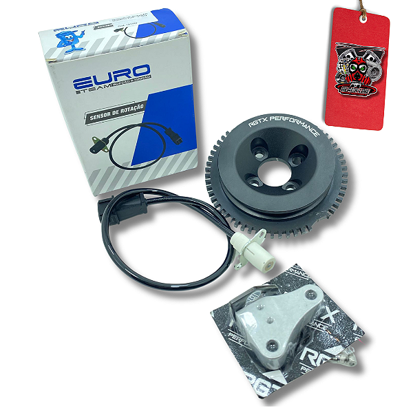 POLIA DO VIRA AP + SENSOR + SUPORTE PRETA - RGTX