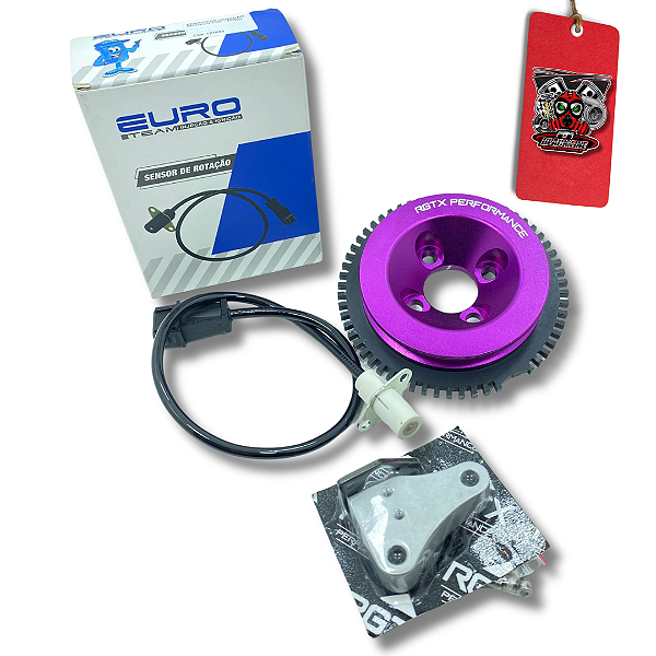 POLIA DO VIRA AP + SENSOR + SUPORTE ROXO - RGTX