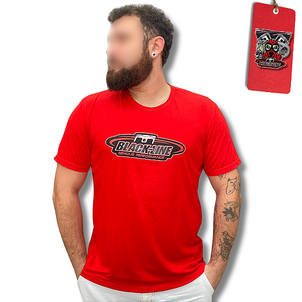 CAMISETA BLACKLINE - VERMELHA