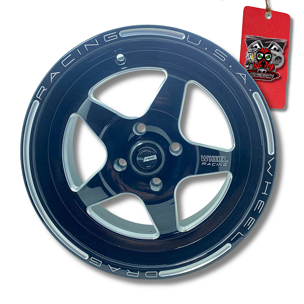 PAR DE RODAS RTS SP-23 R15 FURAÇÃO 4X100 PRETA - RAW