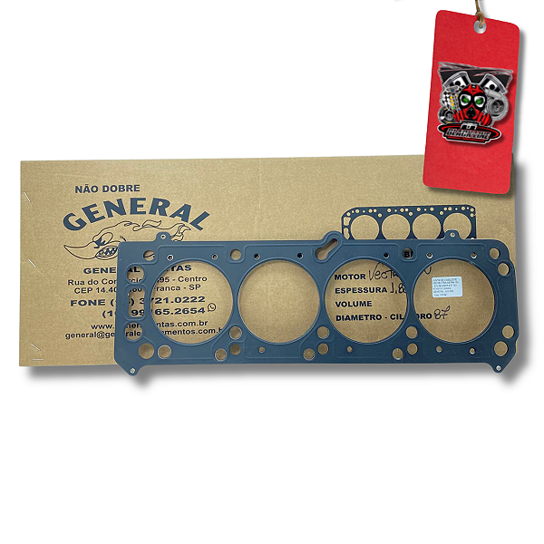 JUNTA DE CABEÇOTE GM VECTRA ASTRA 16v / S10 BLASER 8 E 16V 87MM X 1,80MM- GENERAL JUNTAS