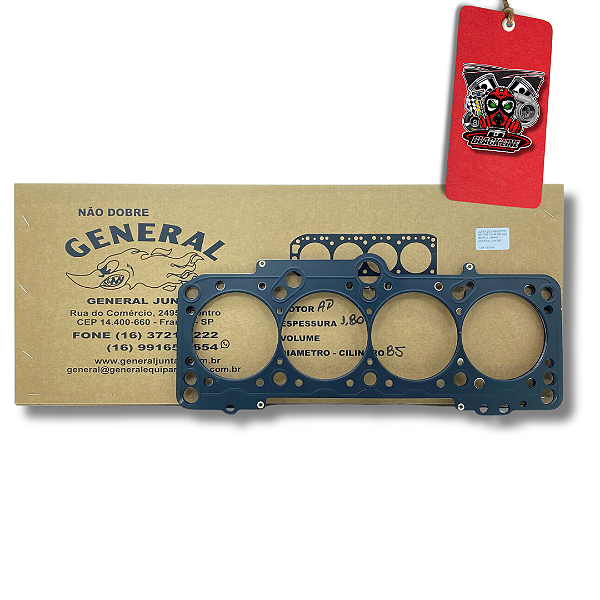 JUNTA DE CABEÇOTE MOTOR VW AP DE AÇO 84MM X 1,8MM - GENERAL JUNTAS