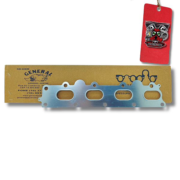 JUNTA DE ESCAPE MOTOR GM VECTRA C20 16V EM AÇO INOX 3 CHAPA - GENERAL JUNTAS