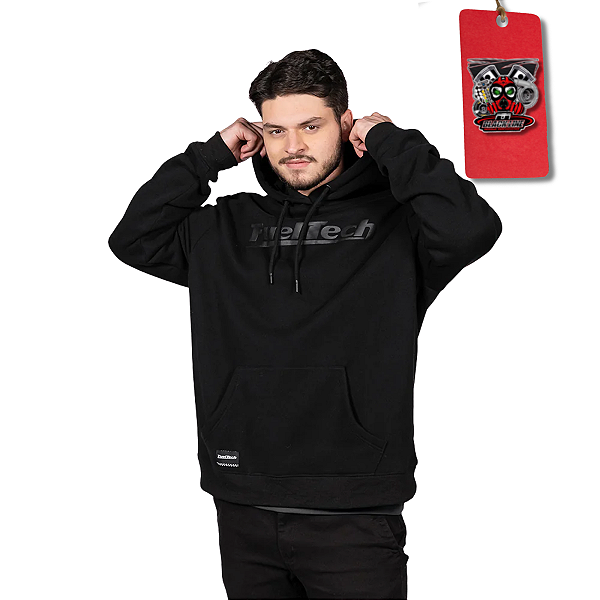 MOLETOM LOGO CARBONO PRETO -  FUELTECH