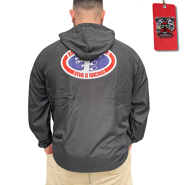 CORTA VENTO PRETO VIVA O RACING - ARRANCADA.COM