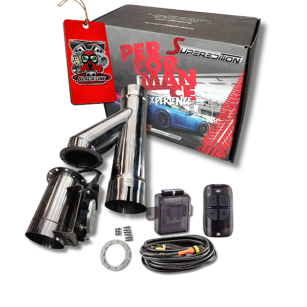 DIFUSOR DE ESCAPE EM INOX 3 POL MODELO Y + REMOTO - SUPEREDITION