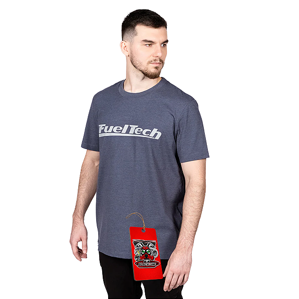 CAMISETA AZUL MESCLA FT - FUELTECH