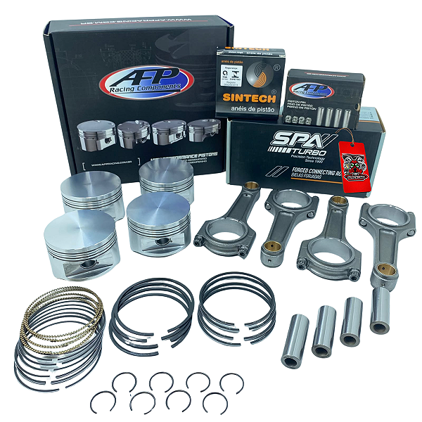 KIT FORJADO CHEVETTE OHC 800CV PISTÃO AFP + BIELAS SPA + ANEIS SINTECH + PINOS AFP 83,50MM