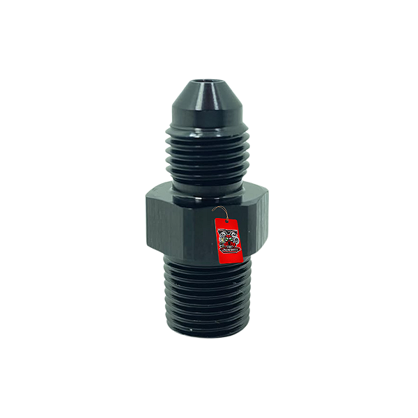 NIPLE AEROQUIP 1/8 X 3AN PRETO - METAL HORSE