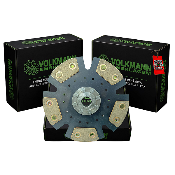 DISCO DE EMBREAGEM CERAMICA MOTOR AP - ESTRIA 8V - VOLKMANN