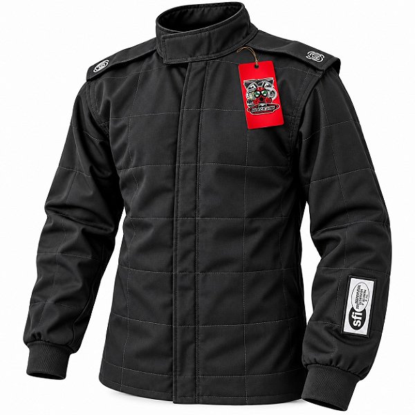 JAQUETA  PARA ARRANCADA TORQ ANTI CHAMAS PRETA - CORSA