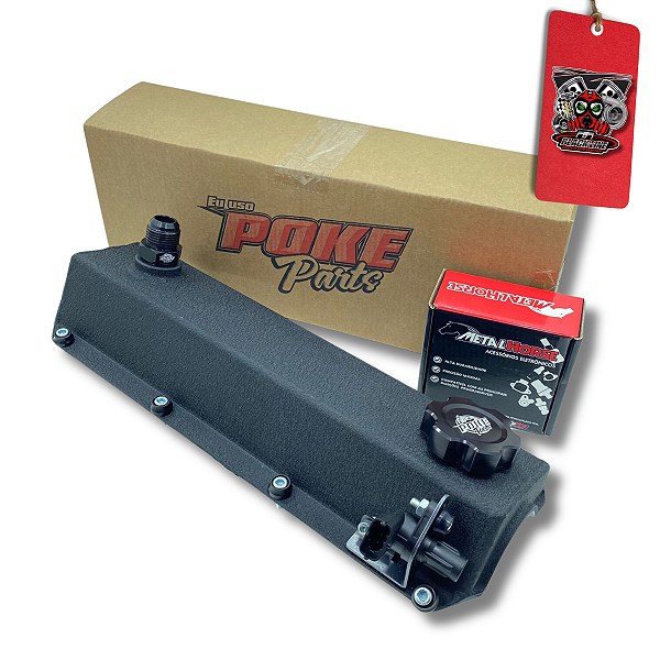 KIT TAMPA DE VALVULA  + SUPORTE + SENSOR DE FASE COR PRETA - POKE