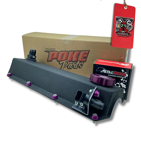 KIT TAMPA DE VALVULA + SUPORTE + SENSOR DE FASE COR ROXA - POKE