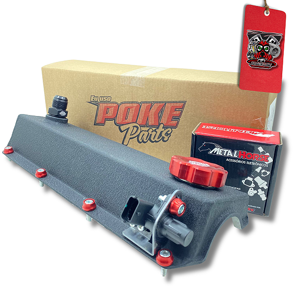 KIT TAMPA DE VALVULA + SUPORTE + SENSOR DE FASE COR VERMELHA - POKE