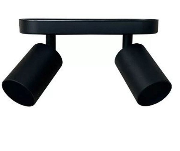 SPOT DE SOBREPOR REGULUS GU10 2MR16 ALUMINIO PRETO SS 7823