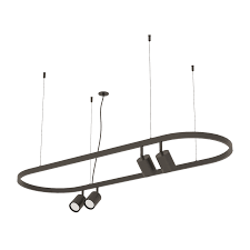 PENDENTE AIR 120X40CM METAL PRETO