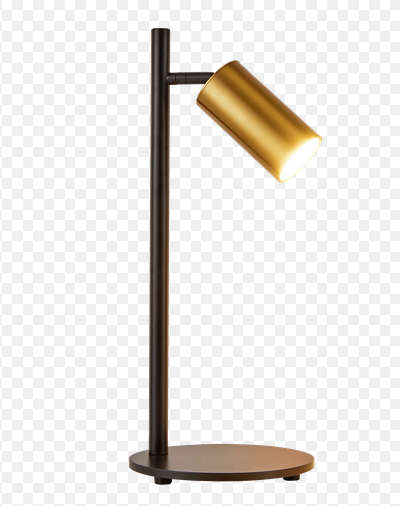 ABAJUR KALLA DE MESA GU10 DOURADO E PRETO 2441