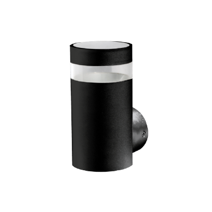 ARANDELA VITRO TUBE 9W 2700K IP65 PRETA LM 2229