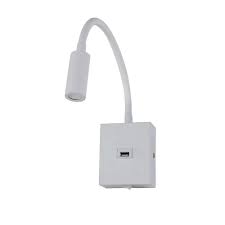 ARANDELA LED AINE C/USB TYPE-C 2,1A 3W 3000K BRA. 2465