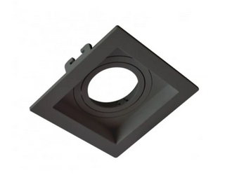 EMBUTIDO MR16 RECUADO QD PRETO E16RP