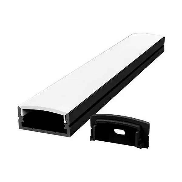 PERFIL DE SOBREPOR 1,7 CM 1,2 CM 3M PRETO PF 1942