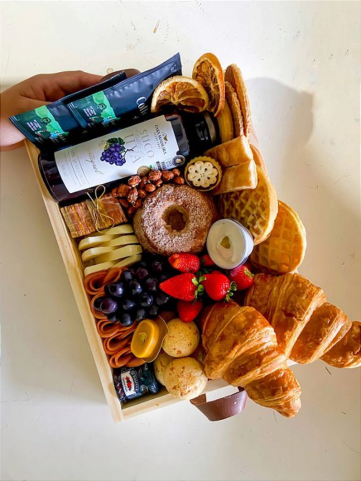 Café da Manhã G | Caixa box de aniversário | cesta de luxo aniversário