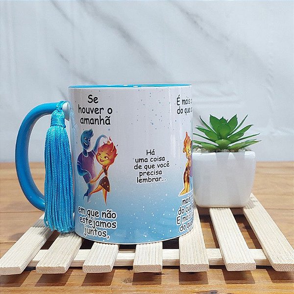 Caneca Namorados Se houver um amanhã - animação Elementos