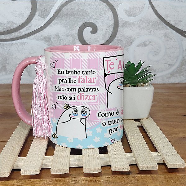 Caneca dia das mães - Eu tenho tanto pra lhe falar - Musica Roberto Carlos