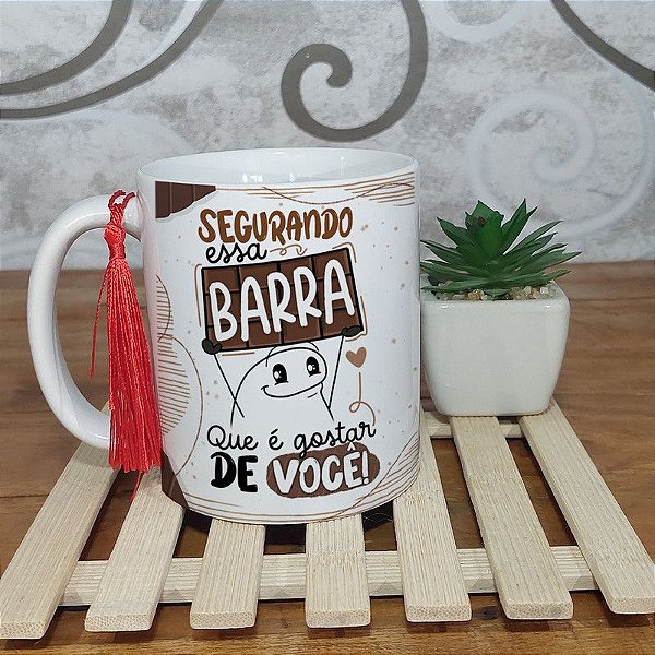 Caneca Pascoa - Segurando essa barra que é gostar de você