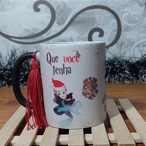 Caneca Magica Harry Potter Natal - Minha trouxa Favorita