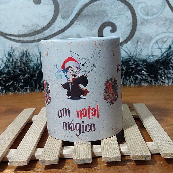 Caneca Magica Harry Potter Natal - Minha trouxa Favorita