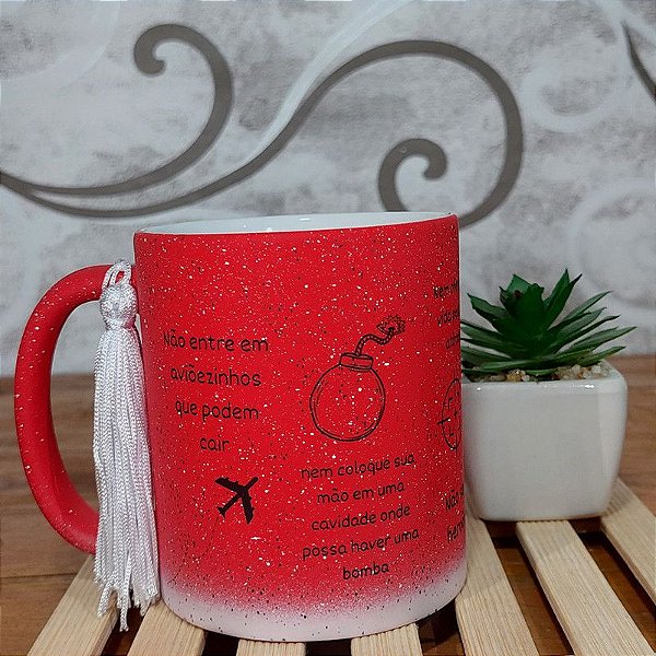 Caneca Minha pessoa Grey's Anatomy - Vermelho degrade