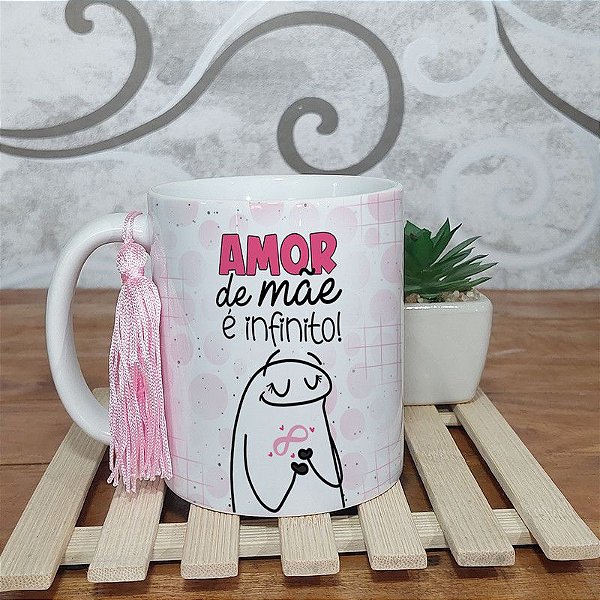 Caneca dia das Mães divertida flork - Amor de mãe é infinito