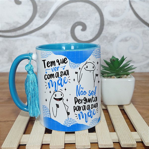 Caneca dia dos pais - veja com sua mãe - frases de pai