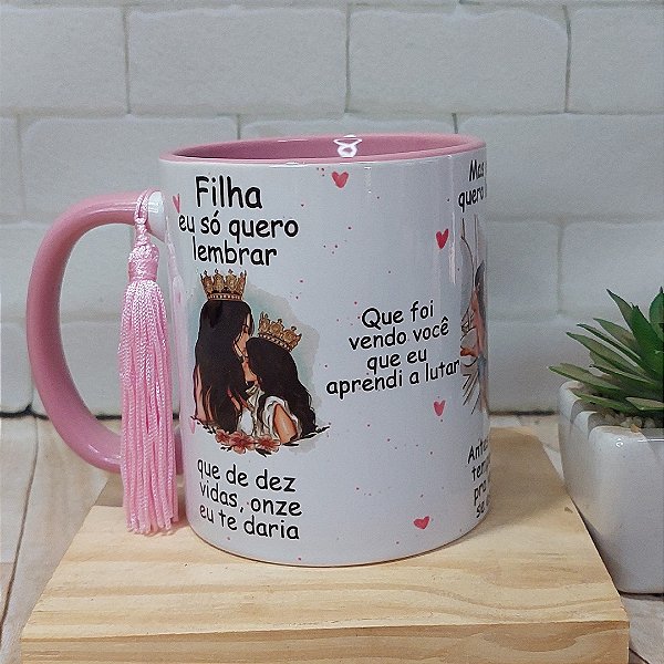 Caneca para filha 11 vidas - eu só quero lembrar