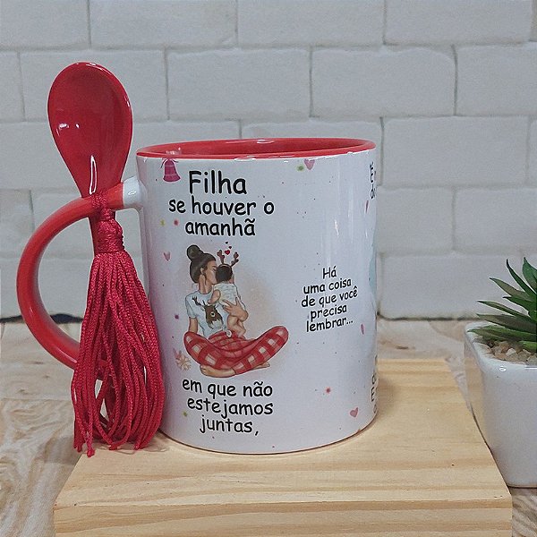 Caneca para filha se houver o amanha - Feliz Natal