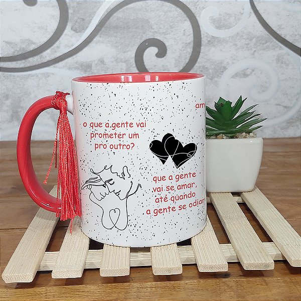 Caneca  bicolor- Post-it Grey's Anatomy - Meredith e Derek