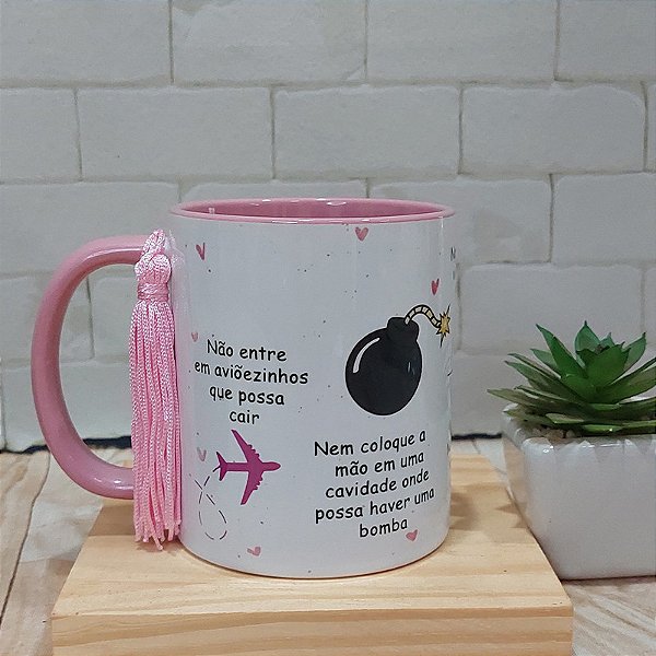 Caneca minha pessoa greys anatomy - Não entre em aviãozinho