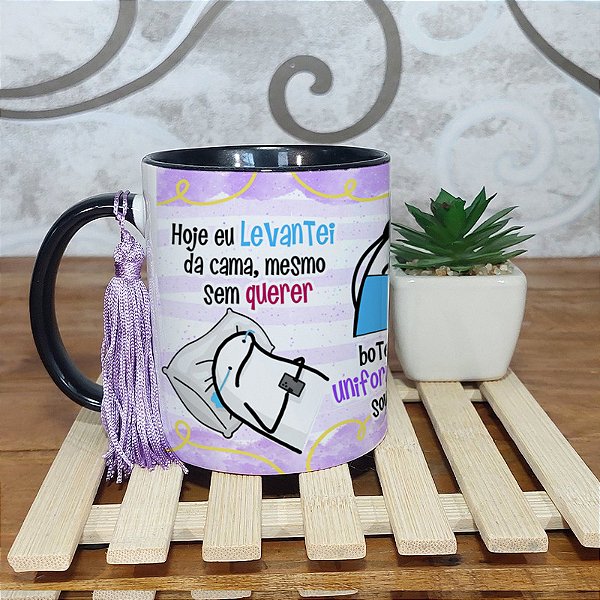 Caneca meme meu dinheiro não é de graça irmão