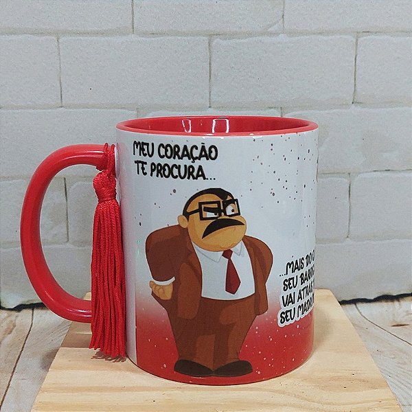 Caneca chavinho meu coração te procura
