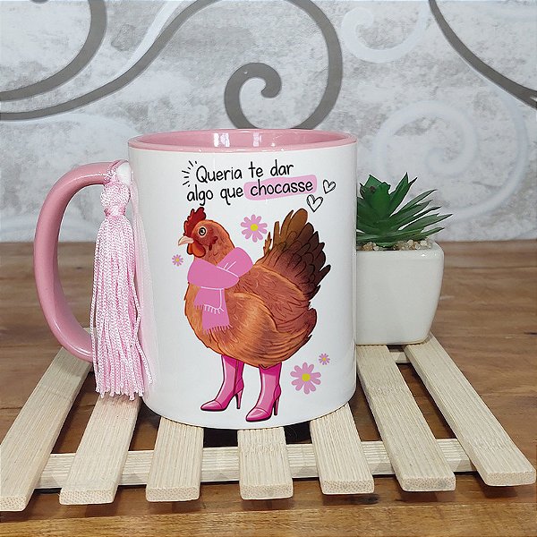 Caneca queria te dar algo que chocasse - meme divertido