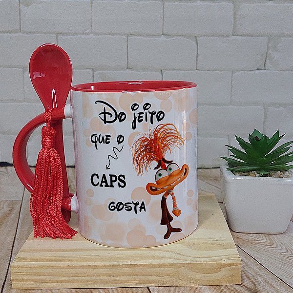 Caneca divertida do jeito que o caps gosta - ansiedade