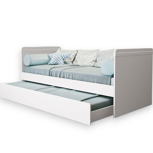 Cama Babá Com Cama Auxiliar Branco Nuth